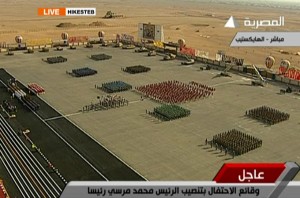 Military parade for Morsi