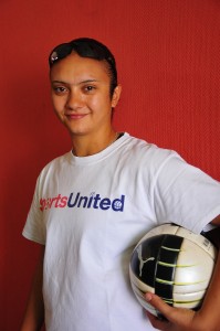 Marwa El-Hawat, General Coach for the Egyptian Under 17 girlsâ football team Rachel Adams / DNE