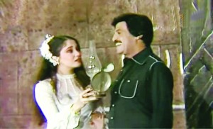 Scene from Al Motazawegoon with Samir Ghanem and Sherine