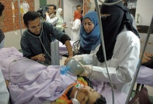 Striking doctors announced mass resignations at a press conference held in the Doctorsâ Syndicate AFP Photo
