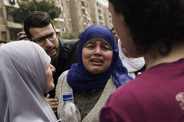 Samira Ibrahim.(AFP PHOTO / GIANLUIGI GUERCIA)