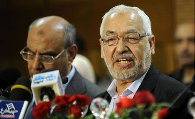 Ennahda chief Rached Ghannouchi has strongly reiterated his party's refusal to relinquish power in line with an initiative proposed by Prime Minister Hamadi Jebali Photo: Ennahda chief Rached Ghannouchi (AFP-Photo)