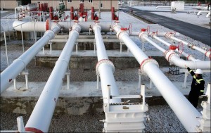 A worker carries out a check at a natural gas control centre of Turkey's Petroleum and Pipeline Corporation, 35 km west of Ankara AFP Photo