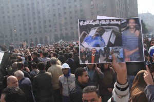 Funeral of the two martyrs Mohammed El-Guindy and Amr Saad in the Mosque of Omar Makram at Tahrir (DNE)