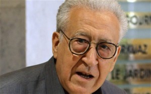 Lakhdar Brahimi said Al-Khatib has âopened the door, and the Syrian government has said in truth that it confirms what it has been continuously saying, that it is ready for dialogue and for a peaceful solutionâ. (Photo - AFP)