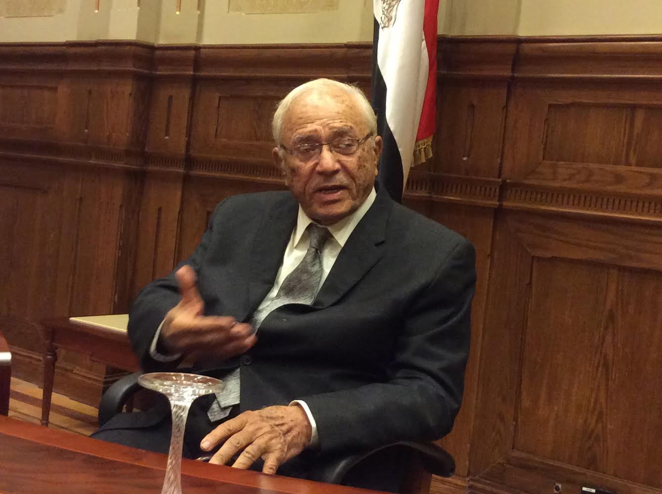 Fouad Abdel-Moneim Riad, a prominent Egyptian lawyer (DNE Photo)