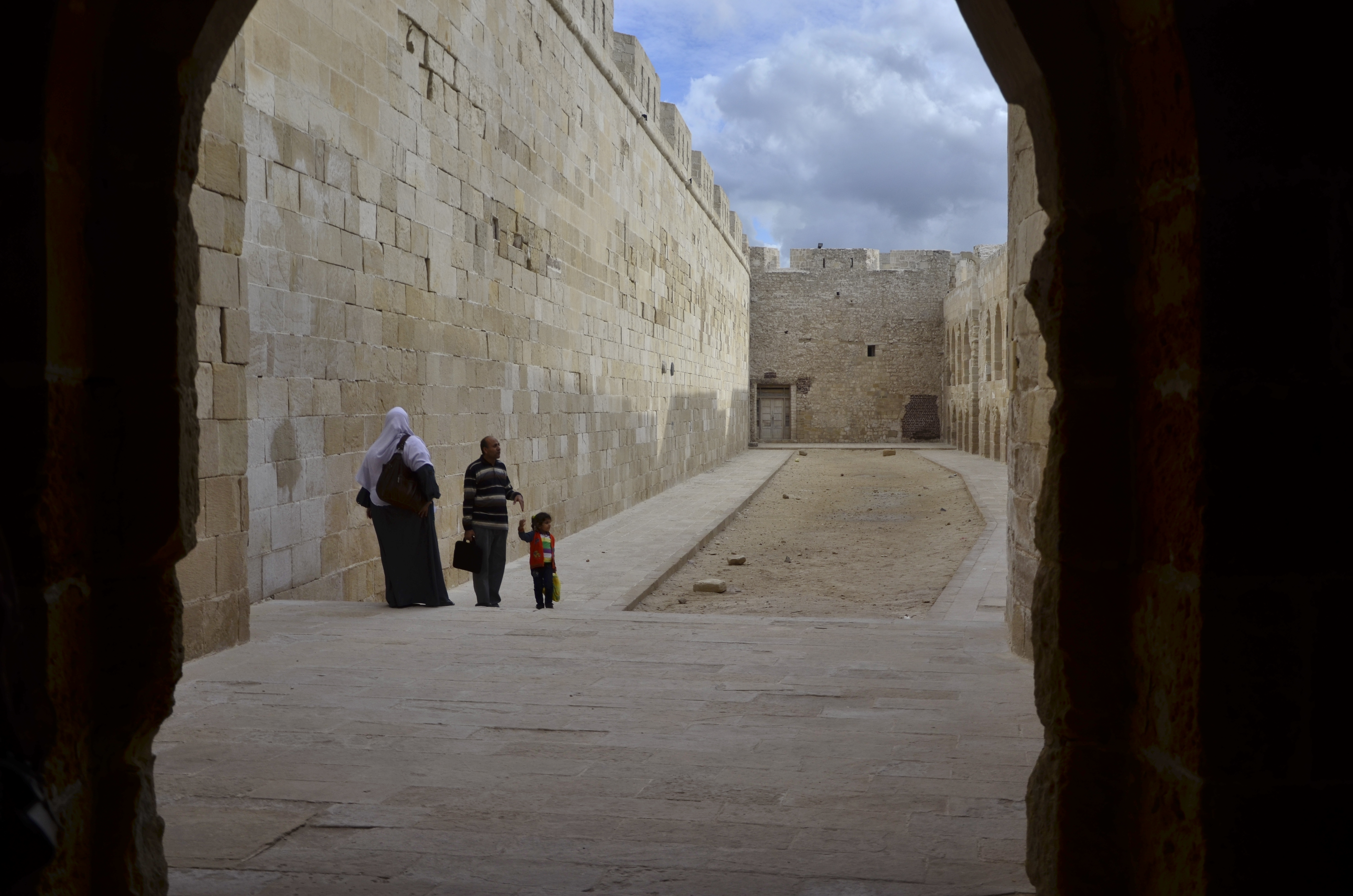 The dungeons of the Qaitbay Citadel in Alexandria beckon its visitors to explore its hidden hallways (Photo by Johannes Makar)