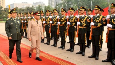Egyptian Defence Minister Sedki Sobhi met with his Chinese counterpart, Chang Wanquan, Tuesday during an official visit to China intended to strengthen Egyptian-Chinese military cooperation