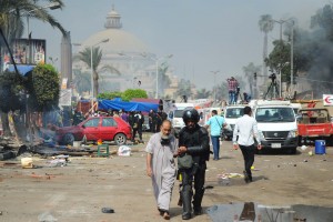 Nahda sit in dispersal (Photo by Mohamed Omar/DNE)