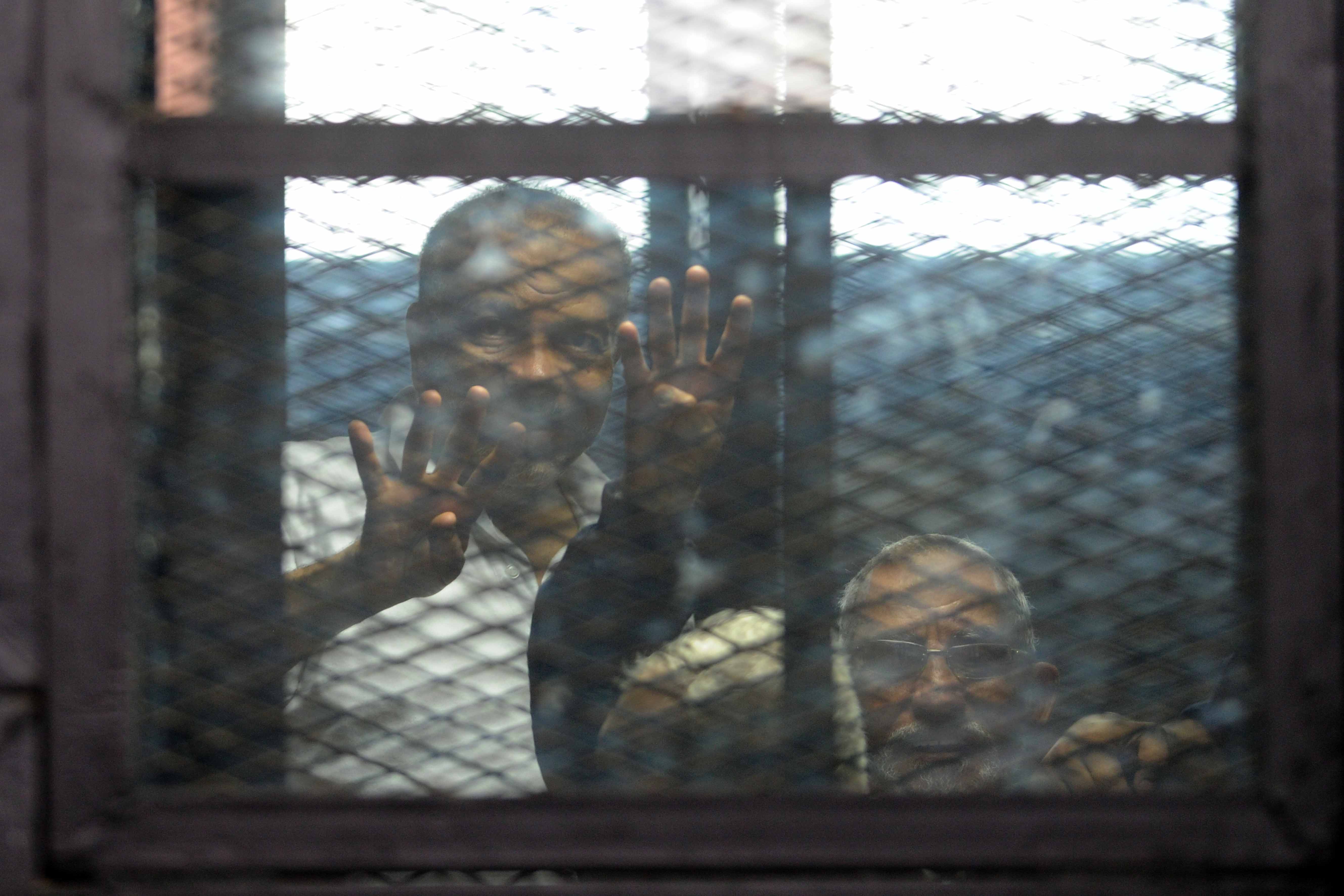 The trial of leading Muslim Brotherhood figures, including Supreme Guide Mohamed Badie, for the violence outside the Brotherhood’s headquarters in 2013 was postponed on Tuesday to 16 August. (DNE Photo)