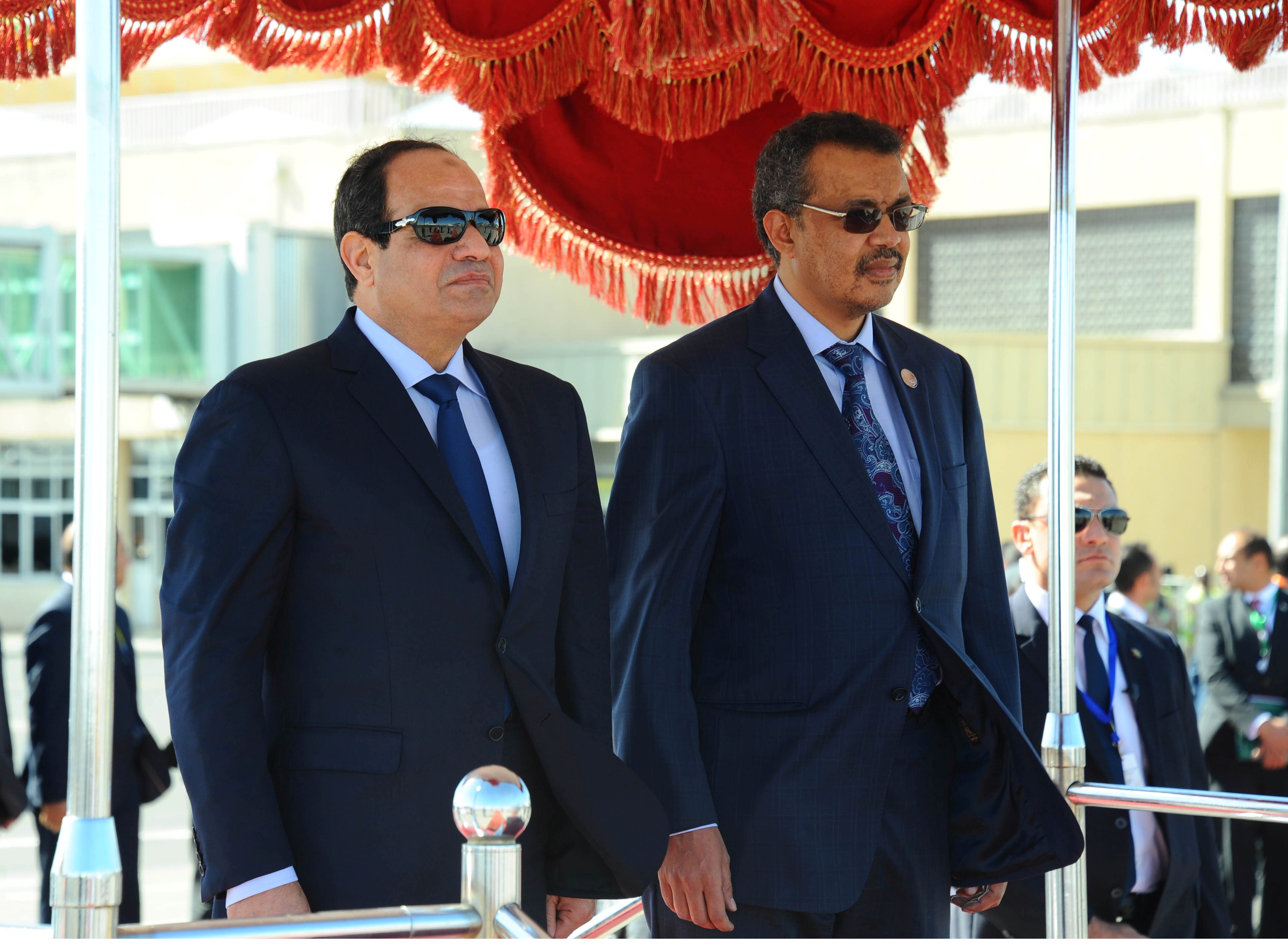 President Abdel Fattah Al-Sisi travelled to Addis Ababa on 29 January as the AU summit is to conclude Saturday. (Photo Presidency Handout)
