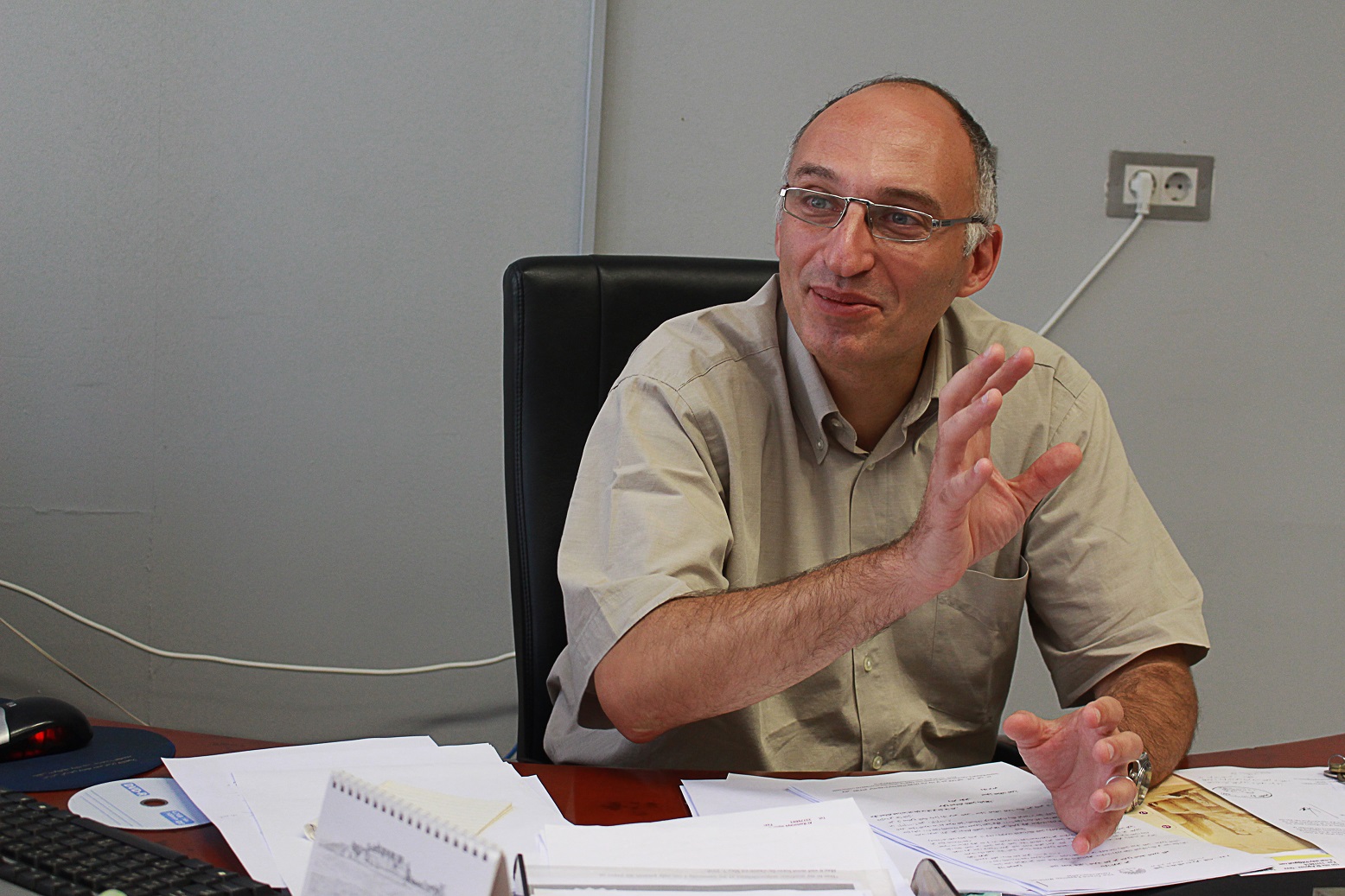 Tarek Sayed Tawfik, the general supervisor for the Grand Egyptian Museum (DNE Photo)