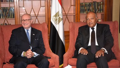Minister of Foreign Affairs Sameh Shoukry met on Wednesday with a delegation from the Business Executives for National Security (BENS), a US-based non-profit organisation that provides the United States government with business solutions to national security problems.