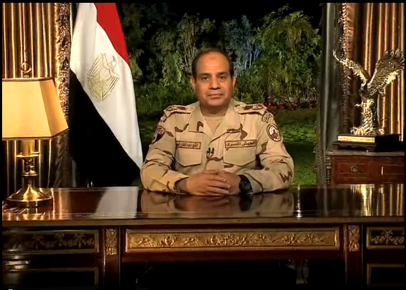 Field Marshal Abdel Fattah Al-Sisi announces intention to run for president in national address