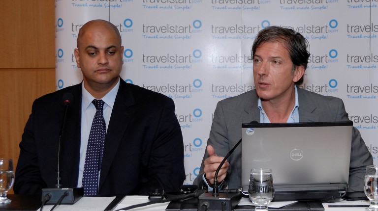 CEO of Travelstart Stephan Ekbergh and Regional Director Ahmed Saad