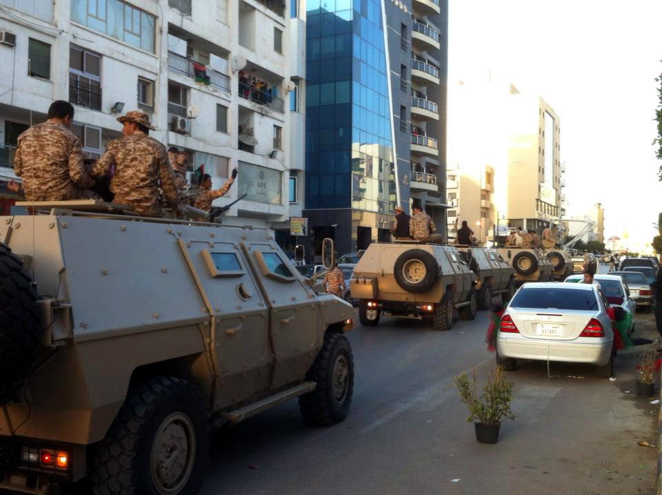 The new Libyan Army uparmored NIMR II during its presentation parade in Tripoli, Libya on February 9, 2013.
