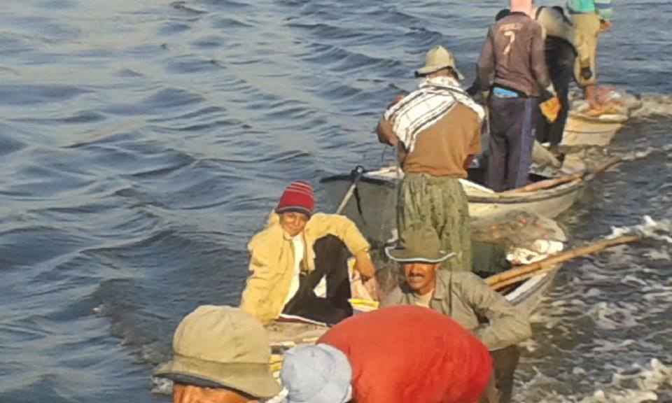 Fishermen in Egypt. Photo Courtesy of The Matariya Fishermen Association in Daqahleya.