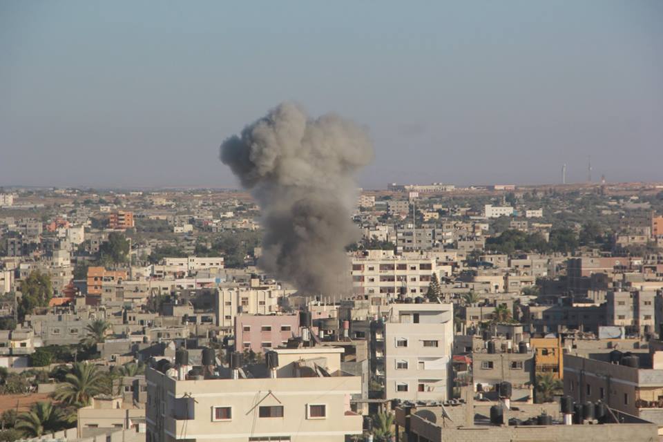 Possible war crimes include the shelling of living areas by Israeli troops and airplanes, and the indiscriminate rocket and mortar fire by Hamas directed at Israeli civilians. (Photo Handout from the Palestinian Ministry of Interior in Gaza)