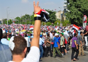 Pro-Morsi march in Salah Salem