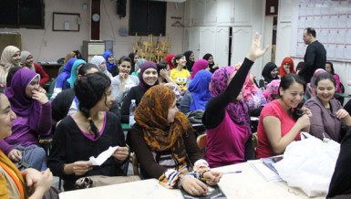 On a typical Monday afternoon, a mass of teenage students can be seen standing and shuffling at the entrance of the Oxford Centre in the Cairo suburb of Nasr City. A gruff supervisor yells at the incoming students, inquiring as to who has paid, and urging students to show their receipt before they make way into their afternoon lessons.