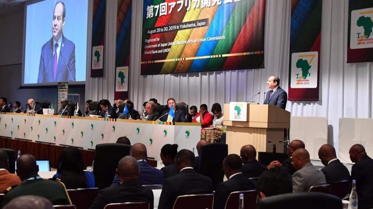 Egypt's President Abdel Fattah Al-Sisi during his visit to Japan
