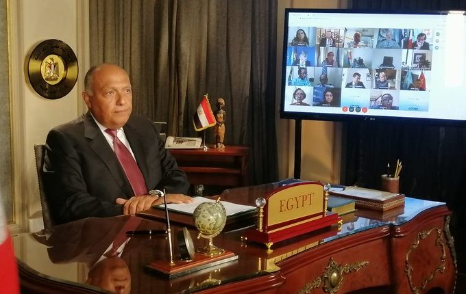Egypt's Minister of Foreign Affairs Sameh Shoukry Addressing UN Security Council session on The Grand Ethiopian Renaissance Dam (GERD)