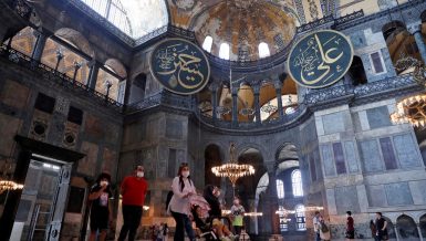 Hagia Sophia was first built as an Orthodox Christian cathedral before itâs conversion into a mosque following the Ottoman conquest of Istanbul in 1453. It became a museum in 1934, and is now classified as a UNESCO World Heritage site.