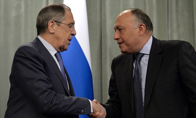 Egypt's Minister of Foreign Affairs Sameh Shoukry with Russian Foreign Minister Sergey Lavrov Daily News Egypt