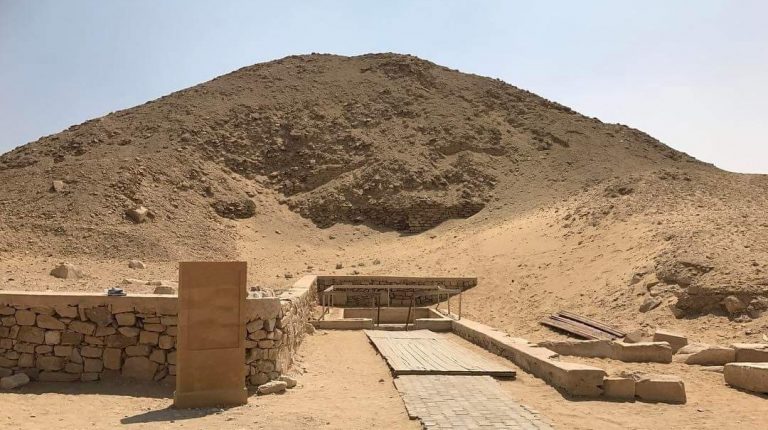 Saqqara Pyramids of Unas and Teti in Egypt