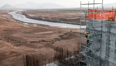 Blue Nile dam known as Grand Ethiopian Renaissance Dam (GERD) on the Blue Nile River Egypt Ethiopia Sudan Daily News Egypt