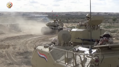 Egyptian Armed Forces during the counter terrorism operations against Islamist militants in North Sinai. Daily News Egypt