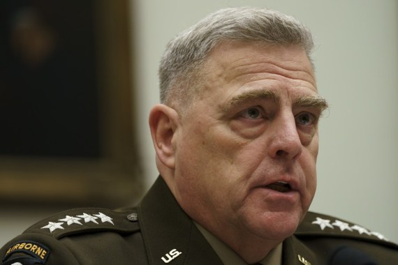 Chairman of the Joint Chiefs of Staff General Mark Milley says military won't play role in 2020 election. Photo by Ting Shen/Xinhua)