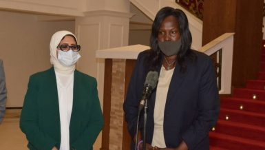 Egypt's Minister of Health, Hala Zayed,met her South Sudanese counterpart, Elizabeth Achuei, in the South Sudan capital Juba on Wednesday Daily News Egypt