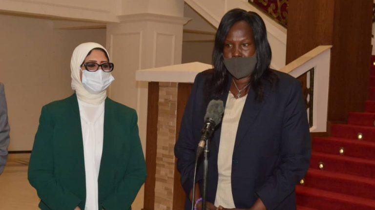 Egypt's Minister of Health, Hala Zayed,met her South Sudanese counterpart, Elizabeth Achuei, in the South Sudan capital Juba on Wednesday Daily News Egypt