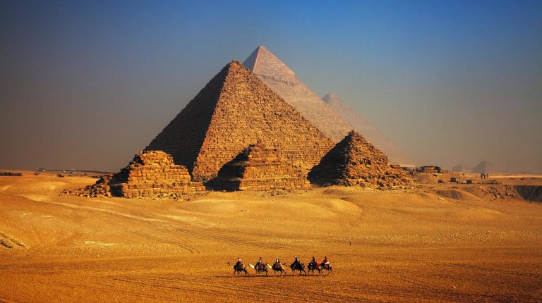 Pyramids of Giza in Egypt