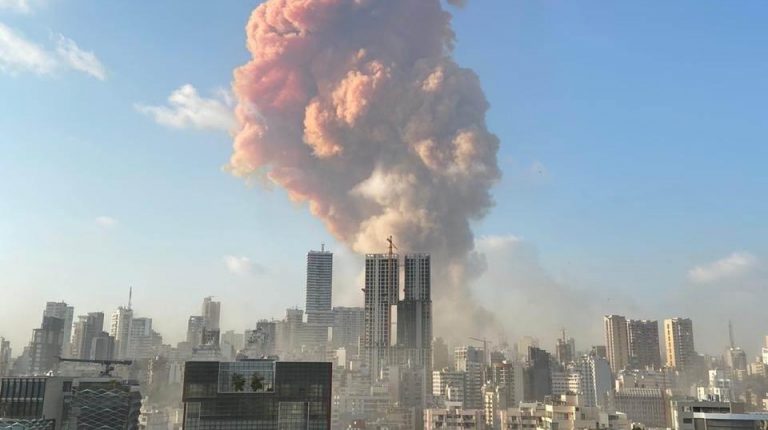 On Tuesday, a massive explosion rocked Beirut port area, after a huge fire erupted among flammable materials stored in a warehouse.