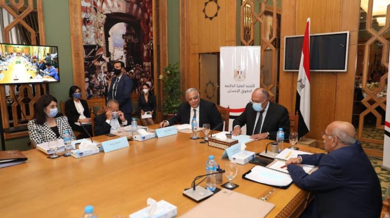 Meeting of the Supreme Standing Committee for Human Rights (SSCHR) advisory board at the headquarters of the Ministry of Foreign Affairs