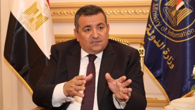 Egypt's Mnister of State for Information Osama Heikal during an interview with Daily News Egypt