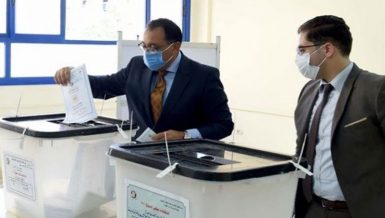 Egypt’s Prime Minister Mostafa Madbouly cast his vote in the House of Representatives elections
