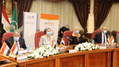 Egypt's Minister of Environment Yasmine Fouad and Minister of Social Solidarity Nevine El-Kabbaj inaugurated, on Tuesday, 60 biogas units in Bani Hassan village, Minya governorate.