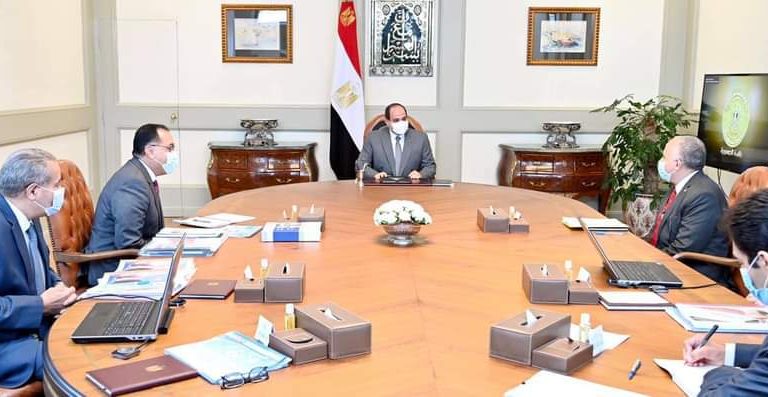 Egypt's President Abdel Fattah Al-Sisi held a meeting with some state officials, on Tuesday, to follow up on the progress of the national project to establish and develop milk collection centres, in addition to other agricultural projects. Daily News Egypt