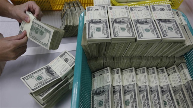 The US dollar fell modestly in late trading on Monday as market participants followed updates on a US coronavirus aid package. The dollar index, which measures the greenback against six major peers, was down 0.01 percent at 90.3400.