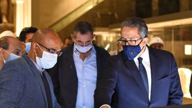 Minister of Tourism and Antiquities Khaled Al-Anani and Mohamed Amin, Adviser to the President for Financial Affairs, visited the Museum of Egypt's Capitals in the New Administrative Capital (NAC), to monitor the progress of work there.