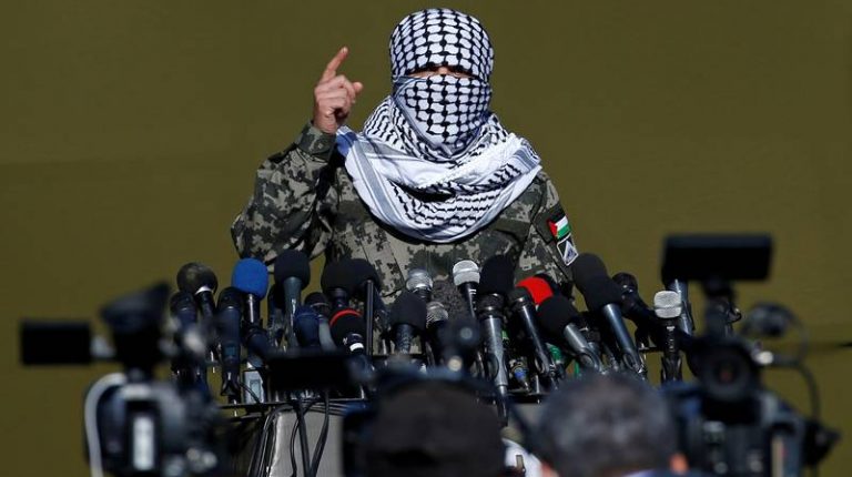 Around 12 militant groups, including al-Qassam Brigades, Hamas movement's armed wing, held on Tuesday the first-ever joint military maneuver in the Gaza Strip called "The Hard Corner."