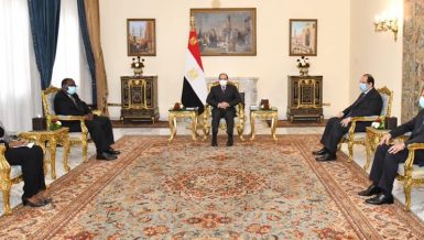 Egypt's President Abdel Fattah Al-Sisi met on Tuesday with Ambassador Annan Cato, Special Envoy of President of the Republic of Ghana, Nana Addo Dankwa Akufo-Addo.