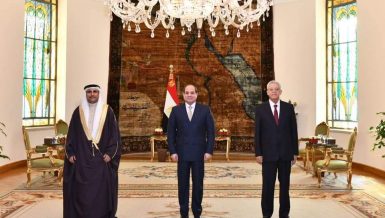 Al-Sisi's remarks came during his meeting with Arab Parliament Speaker Adel Abdul-Rahman Al-Asoumi, Speaker of the Egyptian Parliament Hanafi Jabali, and Minister of Foreign Affairs Sameh Shoukry. National security