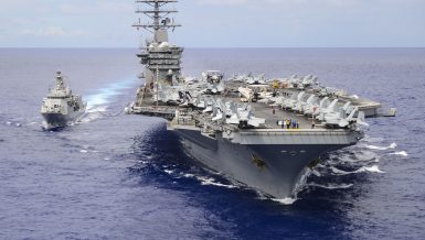 The Pentagon said late Sunday that US aircraft carrier USS Nimitz would remain in the Middle East waters due to "threats from Iran," reversing a previous decision to order the warship back home. Iranian.