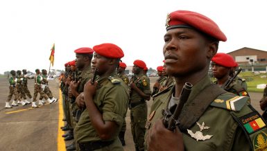 Authorities in Cameroon said five soldiers and a civilian were killed early Wednesday in the troubled English-speaking region of Northwest when an improvised explosive device hit their vehicle.
