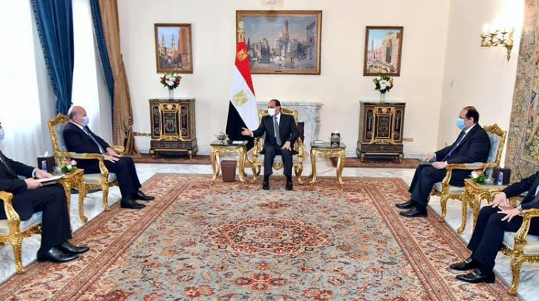 Al-Sisi, Iraq Foreign Minister discuss bilateral relations in Cairo