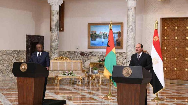 Al-Sisi, Guinea-Bissau counterpart discuss counterterrorism, GERD negotiations